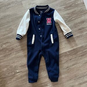 Carter's Blue and White Footies Varsity Style